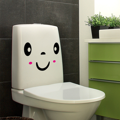马桶盖贴冰箱墙贴洗衣机房间衣柜亚克力韩版可爱卡通卫生间浴室