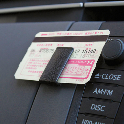 日本YAC 车用多功能 票据夹PZ-508 卡片夹 挂钩用也可 2枚装