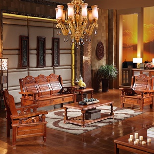 实木沙发中式小户型宜家沙发客厅组合国产酸枝木沙发办公婚房家具