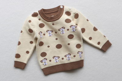 秋冬季婴儿保暖毛衣纯棉新生儿衣服0-1岁男女宝宝针织衫外套长袖