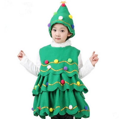儿童圣诞树表演服女童圣诞节化妆舞会扮演服装幼儿元旦表演服特价