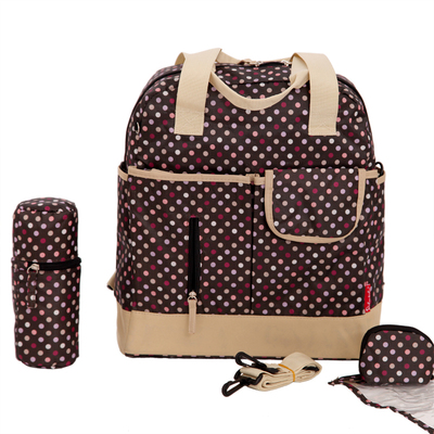 Mom Bag韩版帆布包防水多功能大容量双肩斜挎妈咪包母婴包手提包