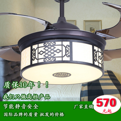东梵风扇灯LED中国风隐形扇中式风扇客服卧室家装吊扇灯国际品质