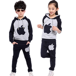 韩版秋款童装儿童套装两件套中大童3-15岁纯棉男童卫衣运动套装