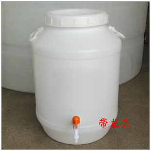 纯新料50L塑料酵素桶储水桶公斤酿酒发酵蜂蜜堆肥100斤带盖水龙头