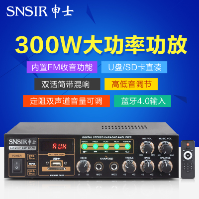SNSIR/申士 A101定压定阻小功放机 家用HIFI大功率 专业电脑音响