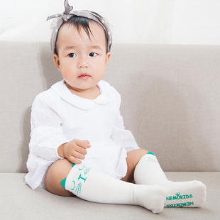 春秋中筒宝宝袜子  0-1-3岁婴儿松口防滑学步 儿童韩版立体卡通