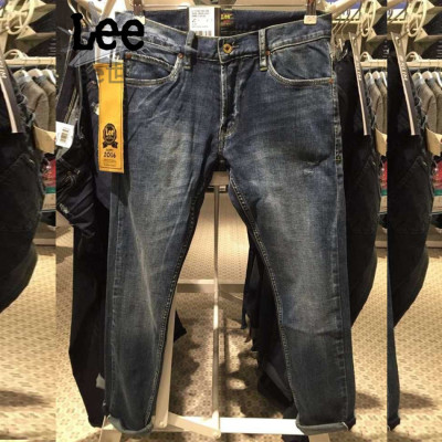 2016秋季款 Lee专柜正品代购 男士修身小直脚牛仔裤 L11709Y941DE