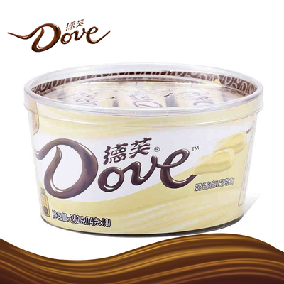 德芙/DOVE 巧克力 碗装 奶香白 巧克力 碗装比盒装好吃新包装