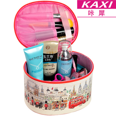 咔犀新款卡通可爱 化妆包韩国收纳包 水桶包旅行整理包包邮