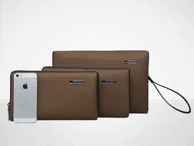 新款真皮男士手包  文件包ipad平板电脑包大容量真皮包包潮包
