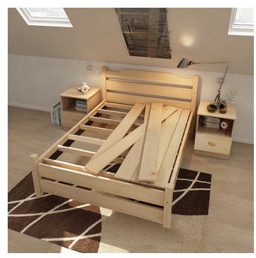 包邮简约实木床 儿童床 1米 1.2米 1.5米 1.8米实木清漆 实木白色
