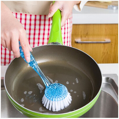 厨房小工具清洁糖果色长柄厨房洗锅刷刷锅神器刷子用具多功能刷子
