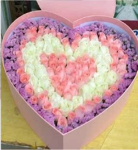 66朵粉玫瑰礼盒2014最流行鲜花宁波鲜花同城速递送给美丽的你
