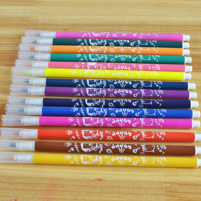 晨光 可爱创意水彩笔 冬己系列 透明筒装细头水彩笔 12色