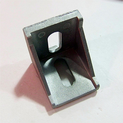 40x40MM铝合金角码连接件 L型角码连接件 加厚型 表面喷砂银白色