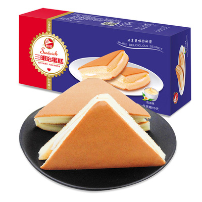 怡鹭三明治蛋糕精致糕点独立小包营养早餐面包休闲零食150g/盒装