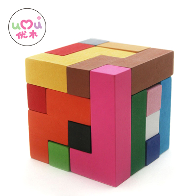 然然百变积木 创意立体拼图 3岁益智玩具 从平面到立面的造型创意