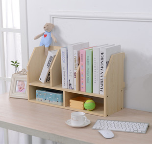 小型书架学生寝室置物架实木收纳神器书架多层桌面小书架桌上架