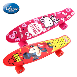 迪士尼儿童滑板四轮单翘滑板轮滑小鱼香蕉公路滑板鱼板蜘蛛侠滑板