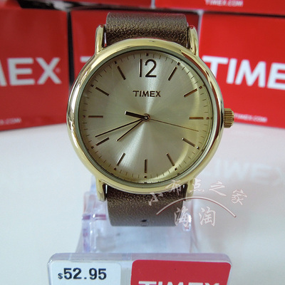 TIMEX天美时 欧美时尚潮流手表 时装商务石英表 真皮女表 T2P341