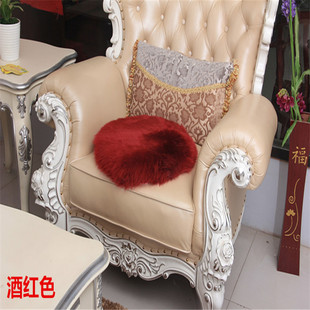 冬季纯羊毛座垫 办公室餐椅子圆形垫沙发垫坐垫加厚方垫老板椅垫