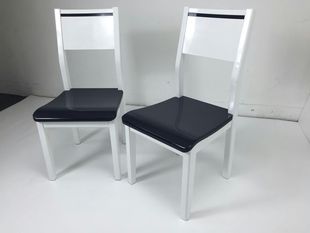 简约现代实木餐桌椅 高亮光餐桌餐椅  厂家直销特惠4张以上包物流