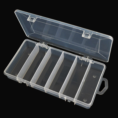 新品上市多功能6格路亚饵收纳盒垂钓工具盒携带方便易收纳工具盒