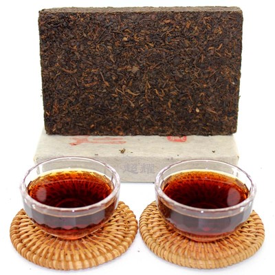 普洱茶 1995年熟茶勐海宫廷金芽茶砖 陈香足味浓 250克
