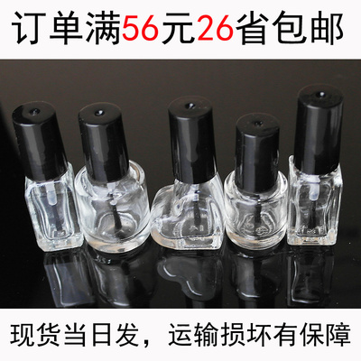 3ML指甲油空瓶5ML补漆瓶|8ML细毛刷小瓶|透明玻璃小样瓶|软毛4ML