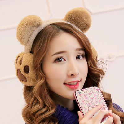 猫爪耳套女 冬天可爱韩版冬季护耳耳包保暖时尚兔子耳朵卡通耳罩