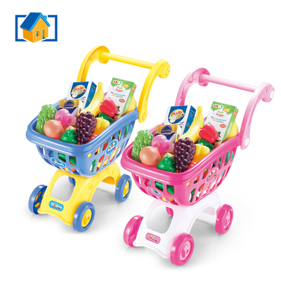 大屋儿童仿真超市购物车玩具过家家手推水果车玩具DW-19A/B