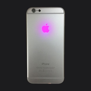 苹果6发光logo灯 iPhone6plus手机标志LED灯炫酷苹果logo荧光灯