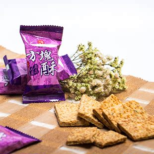 台湾福状元 方块酥海苔味180克原装进口酥脆饼干办公休闲食品零食
