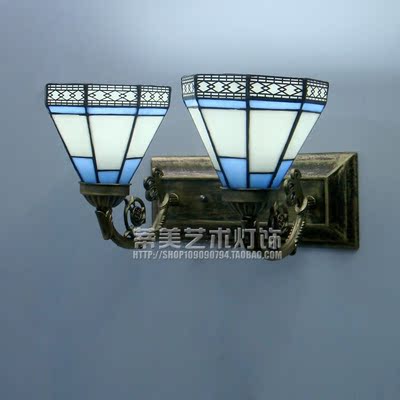 蒂凡尼 简约壁灯 中式创意地中海卧室客厅灯饰壁灯 镜前灯床头灯