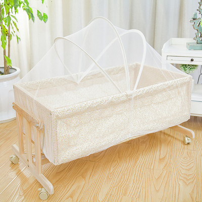 婴儿床实木无漆环保宝宝床童床摇床推床多功能床正品婴儿摇篮床