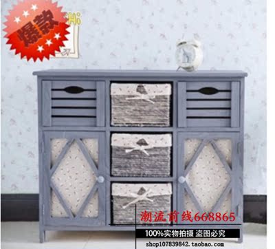 特价韩式床头柜田园家具实木柜 现代简约储藏抽屉收纳柜欧式斗柜