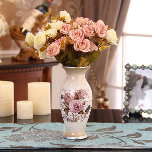 欧式复古陶瓷小花瓶家居饰品客厅餐桌电视柜台面花插花器摆件