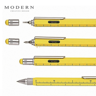德国modern进口正品多功能电容圆珠笔 伸縮金属杆创意刻度工具笔