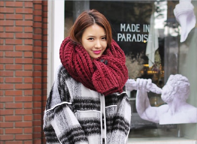 【天天特价】韩国秋冬天针织粗毛线保暖两用超长加厚情侣特价围巾