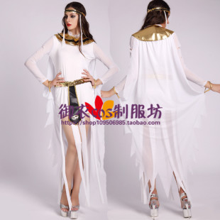 新款万圣节希腊女神服装阿拉伯演出服夜场角色扮演埃及艳后女王装