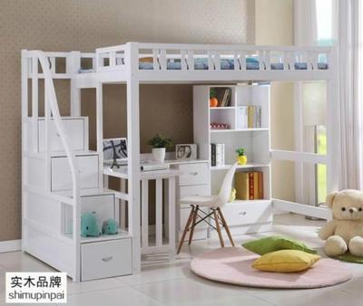 实木床高低床梯柜床儿童床双人床上下床双层床子母床多功能组合床