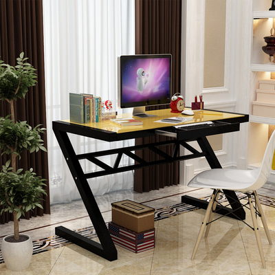 特价包邮现代台式电脑桌简易电脑桌家用办公桌写字桌钢化玻璃桌子