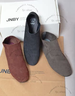 jnby 江南布衣 女鞋 7B65057 三色 平跟真皮单鞋