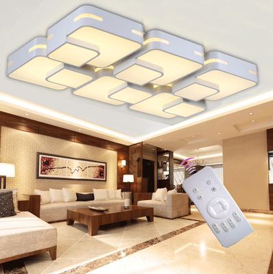 长方形现代简约大气客厅灯个性创意卧室灯具铁艺异形LED吸顶灯饰