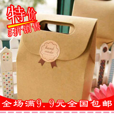 复古日本礼品袋小包装袋礼盒糖果牛皮纸袋烘焙小手袋批发冲冠特卖