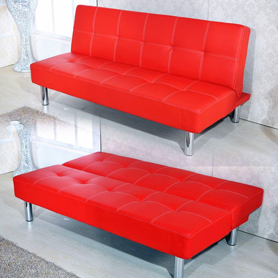 特价简易功能日式沙发皮布艺折叠小户型实木1.9*1.2米双人沙发床