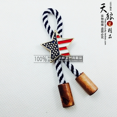 韩国进口饰品木质合金五角星胸针 木质徽章西装胸针男别针胸章