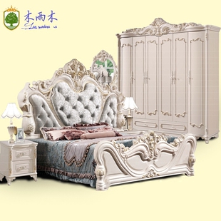 欧式卧室成套实木家具组合套装套房结婚家具四六件套床衣柜梳妆台