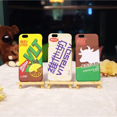 潮牌香港情怀 维他奶柠檬茶 苹果iPhone 5s/6/plus 手机壳保护套